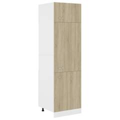 Kühlschrankschrank Baldwin 60x207cm Holz Eiche