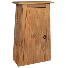 Badezimmer-Seitenschrank 1 Tür Dimitri 70cm Massivholz Natural