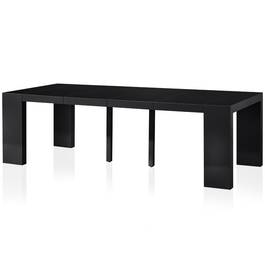 Table Console extensible Nassau L Laquée Noir