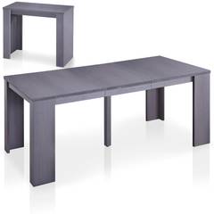 Table-console extensible contemporaine de 40 à 190cm de longueur Brookline coloris bois vintage