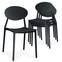 Set van 4 stapelbare stoelen Balagan Zwart