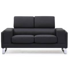 Barth 2-Sitzer Sofa mit Stoffbezug Schwarz