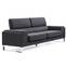 Barth 3-Sitzer Sofa mit Stoffbezug Schwarz