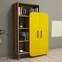Librería Anita 2 puertas 90x132cm Madera natural y amarilla