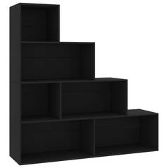 Librería y separador de ambientes Baltik 155x160cm Madera Negro
