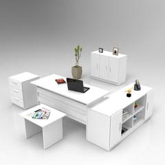 Schreibtisch, Sideboard, Schrank, Kommode und Couchtisch Busymo Weiß