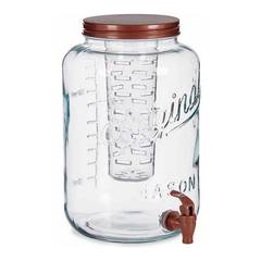 Kanne Durchsichtig Wasserhahn Kühlgerät Metall Kunststoff Glas (8000 ml)