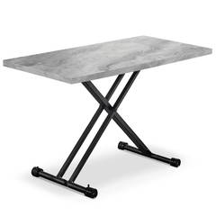 Tavolino modulabile Duke effetto marmo grigio