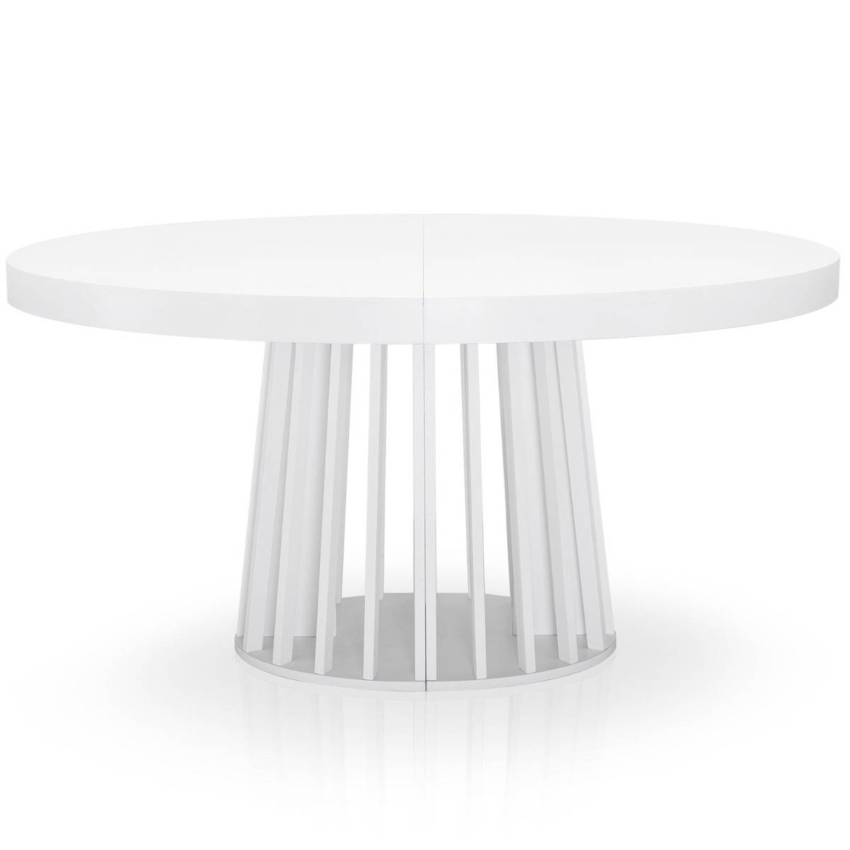 Eliza Ovaler, ausziehbarer Tisch Weiß