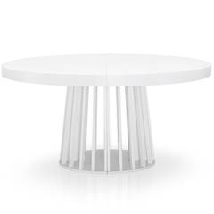 Tavolo ovale allungabile Eliza bianco