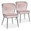 Set van 2 stoelen Elsa Velvet Pink