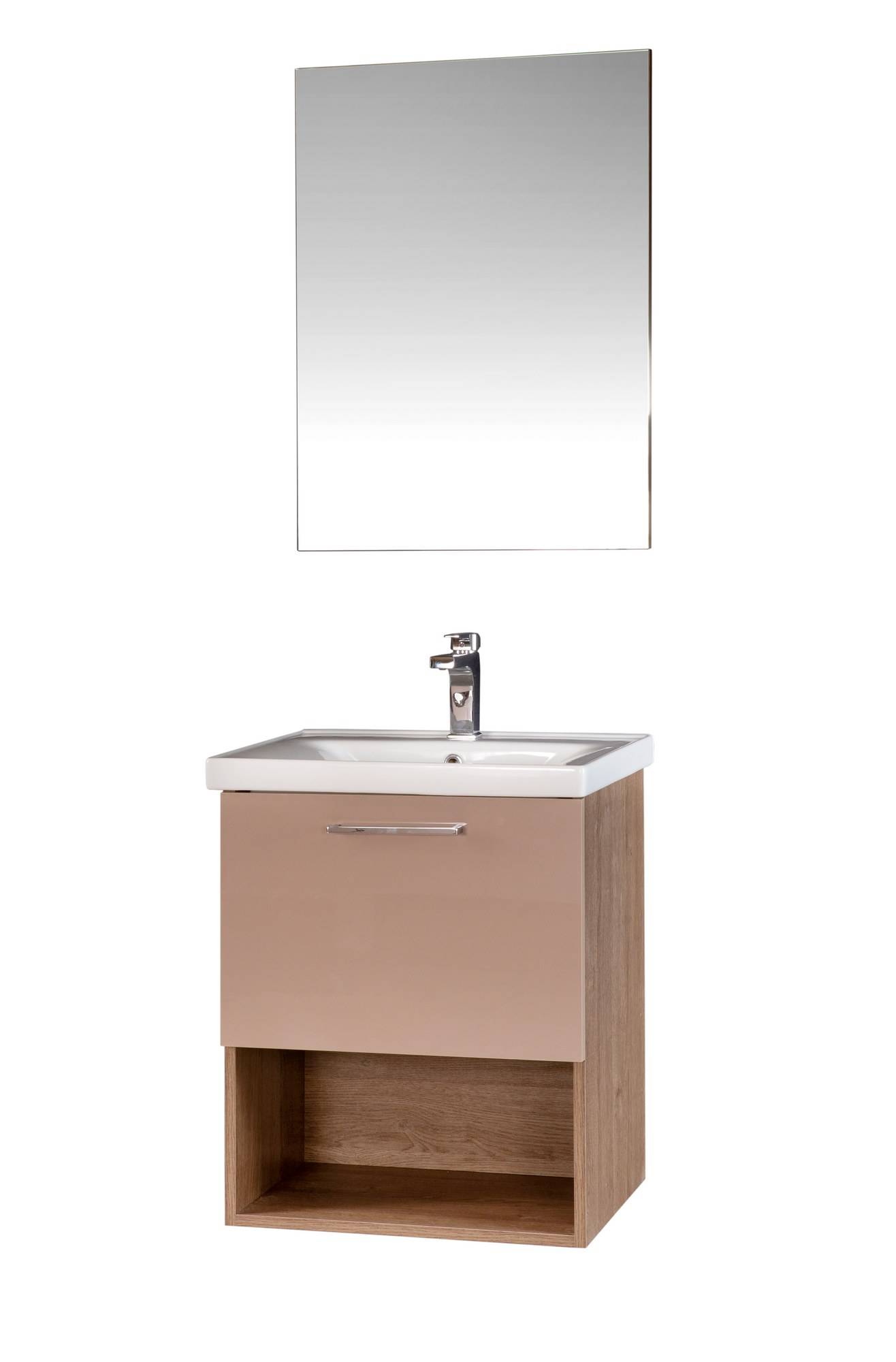 Ensemble d'accessoires de salle de bain à comptoir rond poli en or blanc -  Spazio