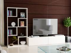 TV-meubel en boekenkast Radulf Wit