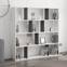 Bücherregal Repono H145 cm Melaminharzbeschichtung Anthrazit und Weiß