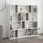Bücherregal Repono H145 cm Melamin Wenge und Weiß