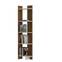 Hoekboekenkast Mylene L45xH170cm Donker hout en Wit