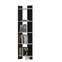 Etagères bibliothèque d'angle Mylene L45xH170cm Noir et Blanc