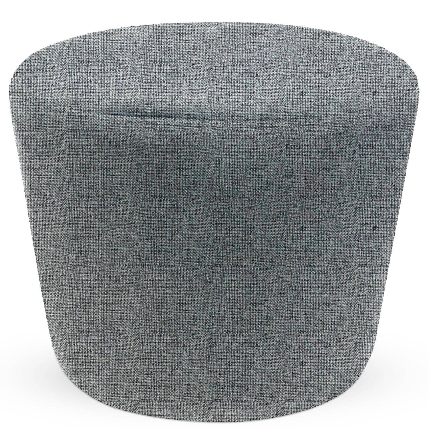 Fauteuil et repose-pieds en tissu gris - Snuggle - Kare Design
