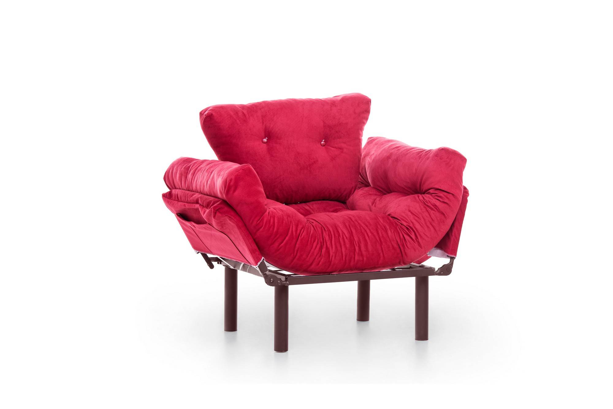 Wandlungsfähiger Sessel Tresa Stoff Rot