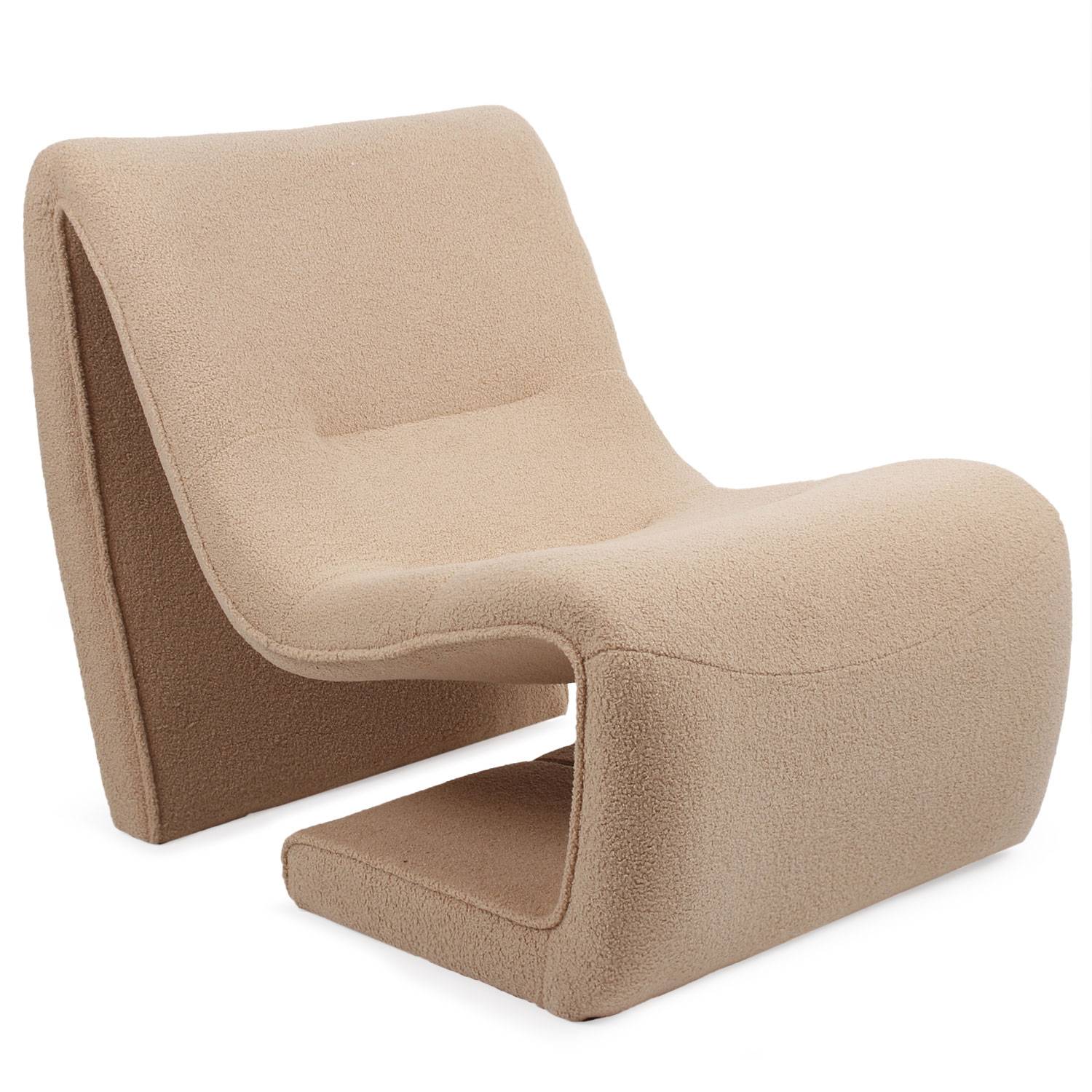 Feldon design fauteuil Buckle stof Licht taupe
