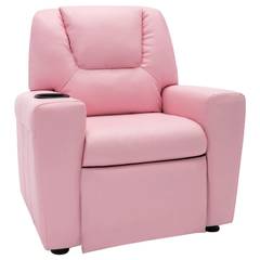 Detix Relax-Liegestuhl für Kinder Simili Rosa