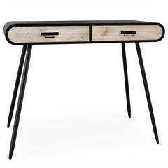 Figaro Schreibtisch aus Holz Schwarz