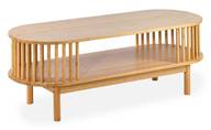 Table basse moderne à barreaux Gariong L100cm Bambou