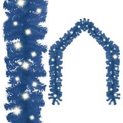 Weihnachtsgirlande Odile 5m Blau mit LEDs