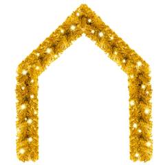 Odile kerstslinger 5m goud met LED