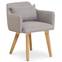 Scandinavische Gybson stoel / fauteuil beige stof