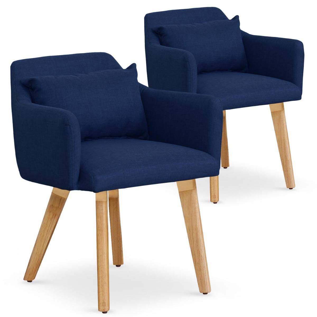 Fauteuil scandinave chaise pivotant pour salon chambre avec un revêtement  en tissu des accoudoirs rembourés, gris - Conforama