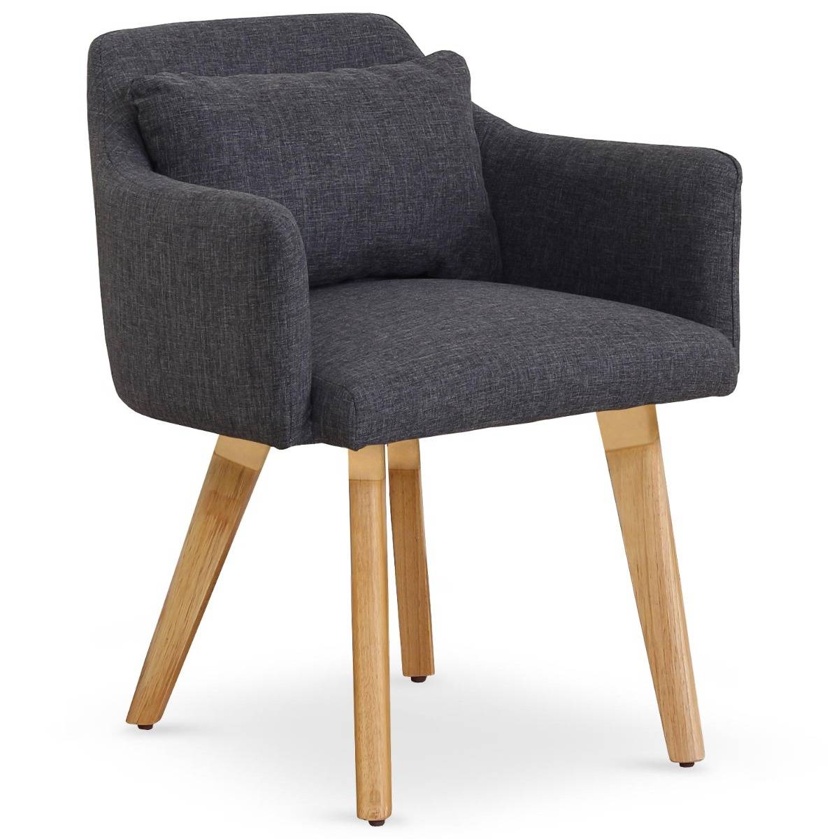 Set van 20 Gybson Scandinavische stoelen / fauteuils Donkergrijze stof