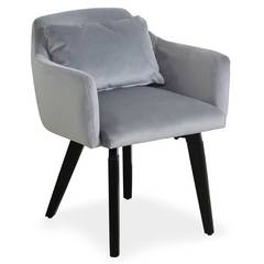 Set van 20 Gybson Velvet Zilveren stoelen / fauteuils