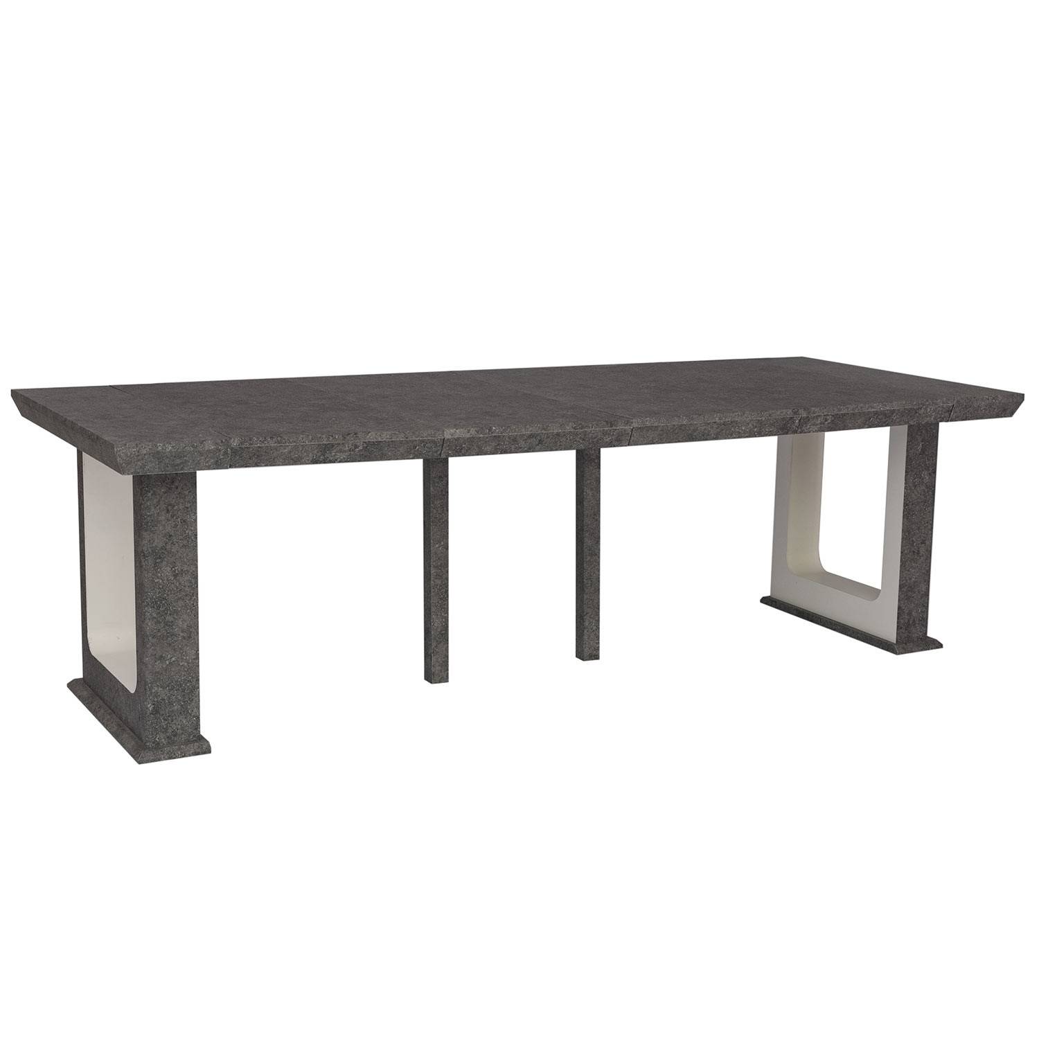 Table console pliante pas cher blanche plateau effet béton