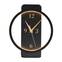 Horloge à poser décorative lumineuse Alanis Métal Noir