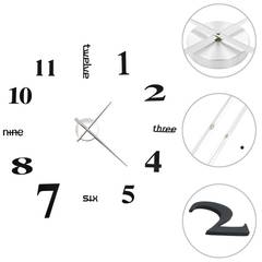 Horloge murale 3D Furud D100cm Noir