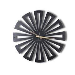 Reloj de pared diseño Martel D50cm Metal Negro