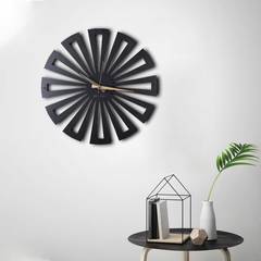 Reloj de pared diseño Martel D50cm Metal Negro