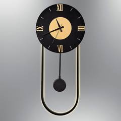 Reloj de pared Devic LED H74cm Metal Negro