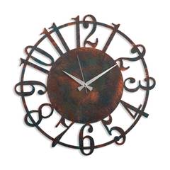Dinan Reloj de Pared D48cm Metal Marrón y Azul