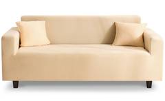 Decoprotect 2+3-Sitzer Stretch Sofabezug Elfenbein
