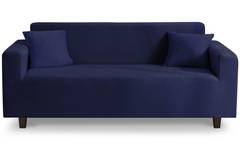 Decoprotect 2+3-Sitzer Stretch Sofabezug Dunkelblau