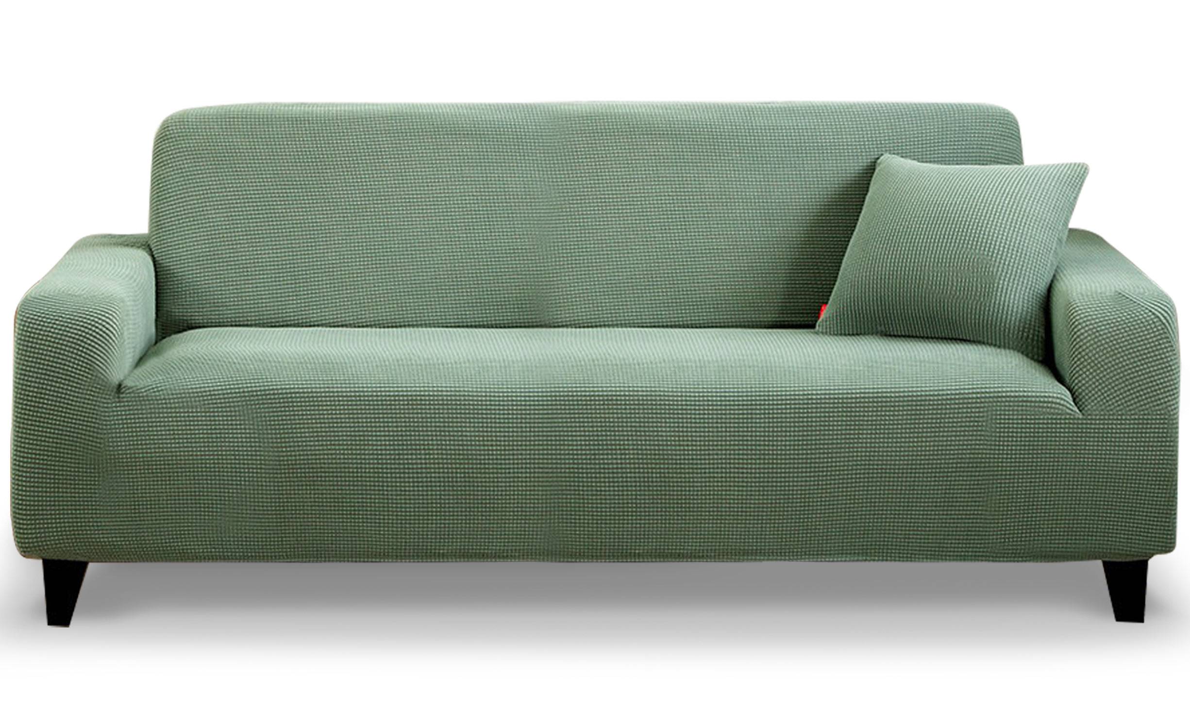 Decoprotect Cord 3-Sitzer Stretch Sofabezug Grün