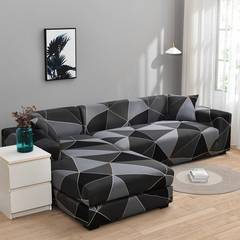 Stretch Sofabezug Decoprotect Geometric 2-Sitzer Helios