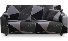 Stretch Sofabezug Decoprotect Geometric 3-Sitzer Helios