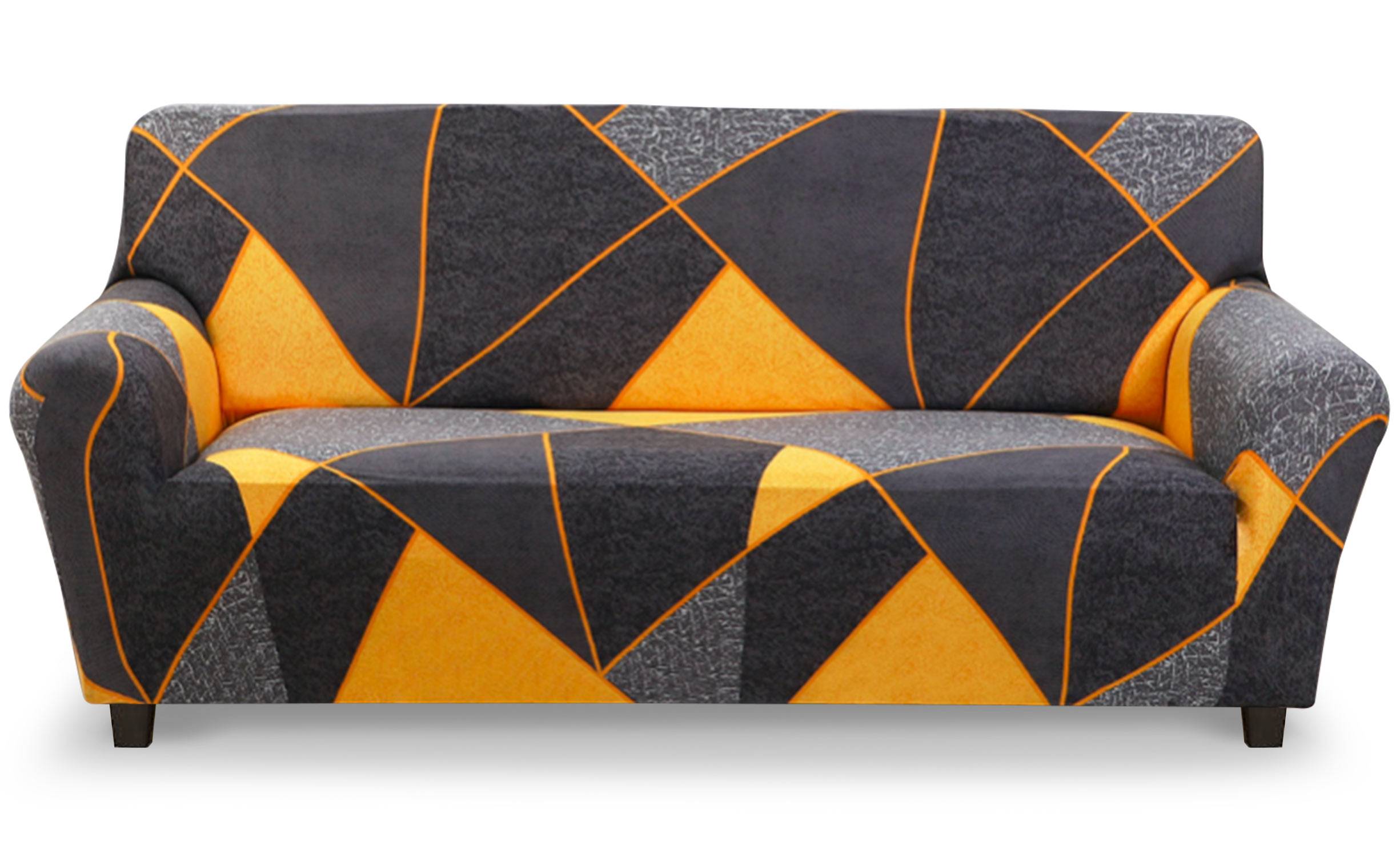 Stretch Sofabezug Decoprotect Geometric 3-Sitzer Thales