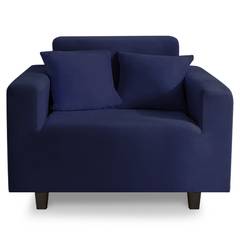 Hoes voor rekbare fauteuil Decoprotect 1 place Marine