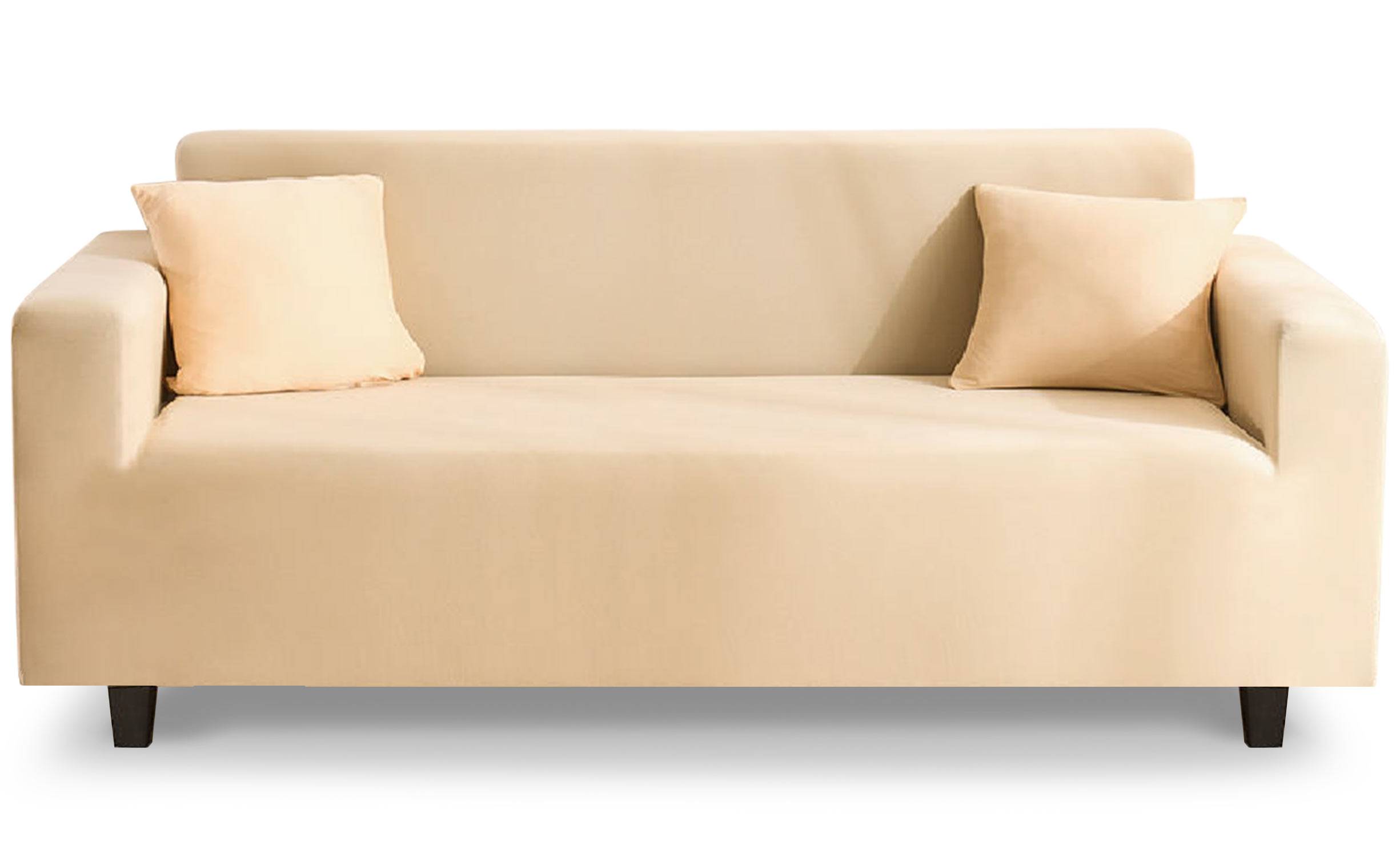 Decoprotect 3-Sitzer Stretch Sofabezug Elfenbein