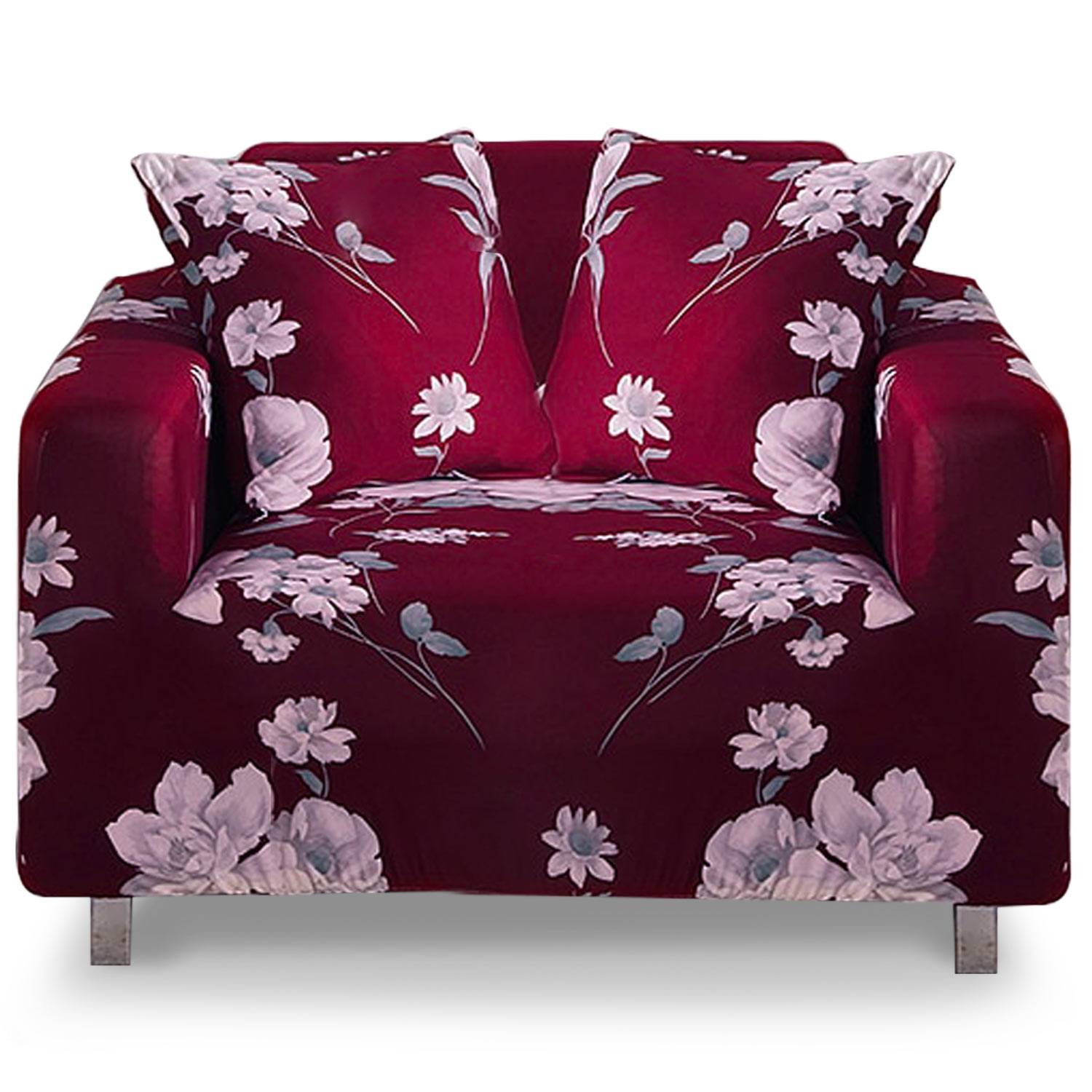 Hoes voor rekbare fauteuil Decoprotect Fleur 1 plaats Diana