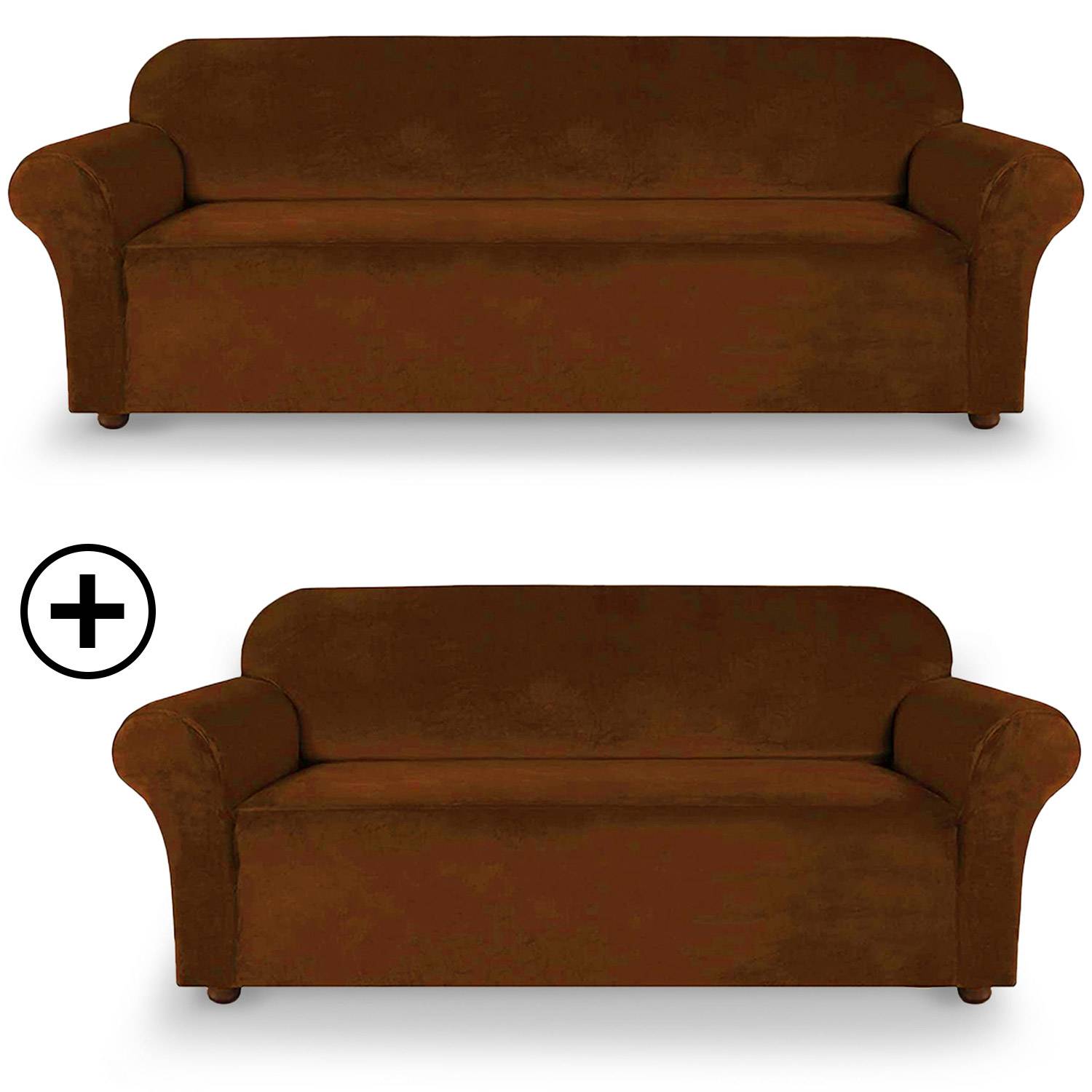 Fodera per divano elasticizzato 3 posti Osiris Decoprotect Nature